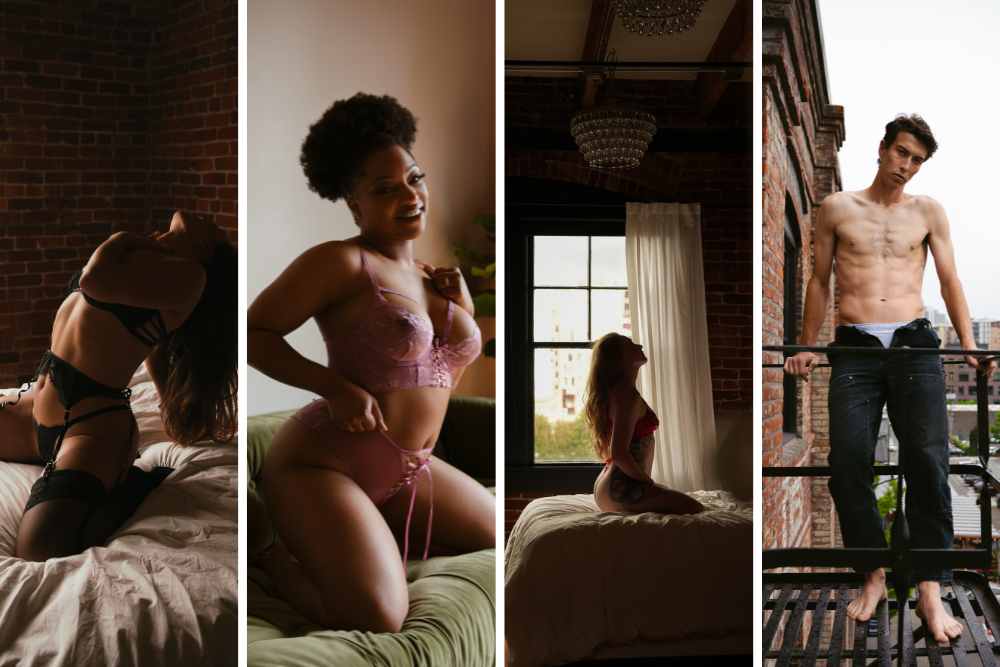 naked peach boudoir studio, portland boudoir photography studio 