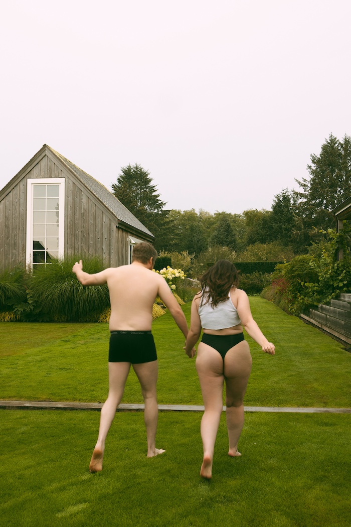 romantic cute couples outdoor boudoir photography session in oregon
